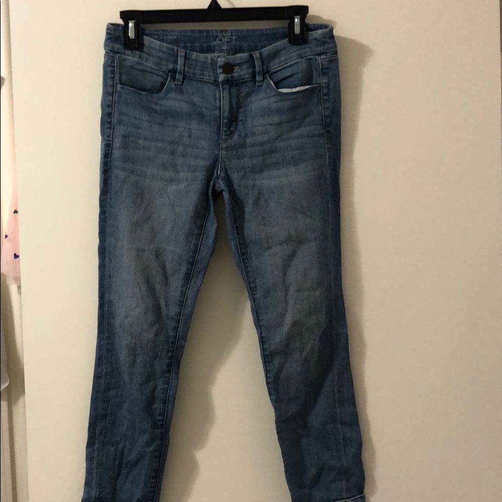Loft modern skinny ankle jeans